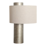 Old River Metallic/Silver Metal Table Lamp