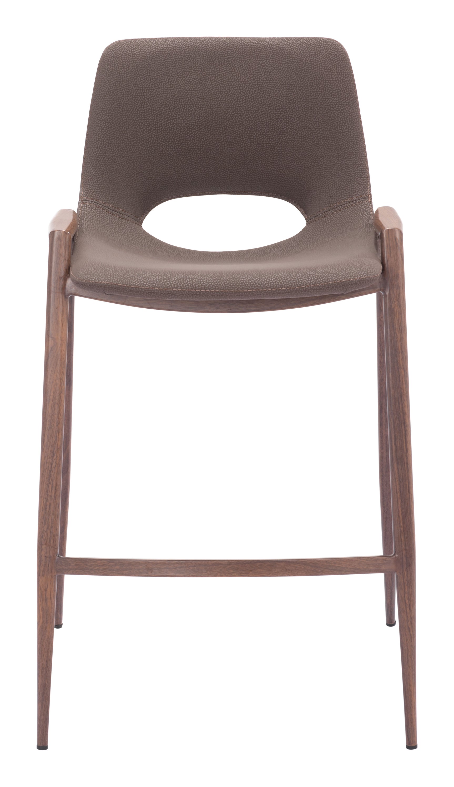 Desi Brown & Walnut Counter Stool (Set of 2)