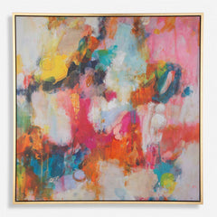 A Colorful Mindset Multicolor Framed Abstract Art - Ornate Home