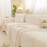 Luxury 3D Butterfly Jacquard Sofa Throw Blanket, Ultra-Soft Plush Fleece Couch Cover