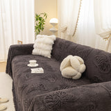 Luxury 3D Butterfly Jacquard Sofa Throw Blanket, Ultra-Soft Plush Fleece Couch Cover