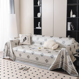 Cooling Four-Leaf Clover Hope Faith Love Luck Summer Comfy Ice Silk Furniture Throw Covers for Sofas