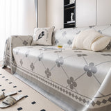 Cooling Four-Leaf Clover Hope Faith Love Luck Summer Comfy Ice Silk Furniture Throw Covers for Sofas