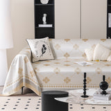 Cooling Four-Leaf Clover Hope Faith Love Luck Summer Comfy Ice Silk Furniture Throw Covers for Sofas