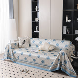 Cooling Four-Leaf Clover Hope Faith Love Luck Summer Comfy Ice Silk Furniture Throw Covers for Sofas