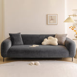Soft Plush Warm Sofa Cover Stretchable Cozy Velvet Couch Protector for Fall & Winter