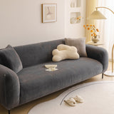 Soft Plush Warm Sofa Cover Stretchable Cozy Velvet Couch Protector for Fall & Winter