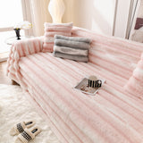Ultra Soft Faux Fur Couch Cover – Large, Fluffy, and Elegant Sofa Throw Blanket