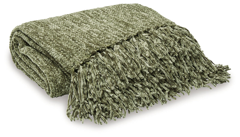 Tamish Green Throw (Set of 3) - Ornate Home