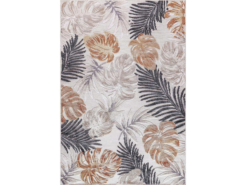 Spring Yellow Leaf Tropical Botanical Non-Shedding Indoor/Outdoor Area Rugs - Ornate Home