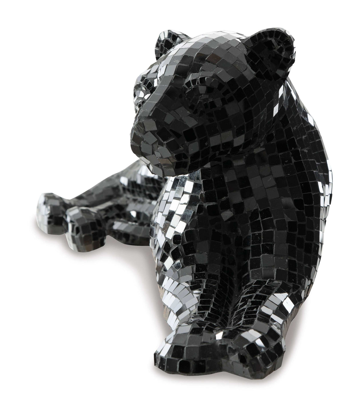 (Online Special Price) Drice Black Glass Panther Sculpture - Ornate Home