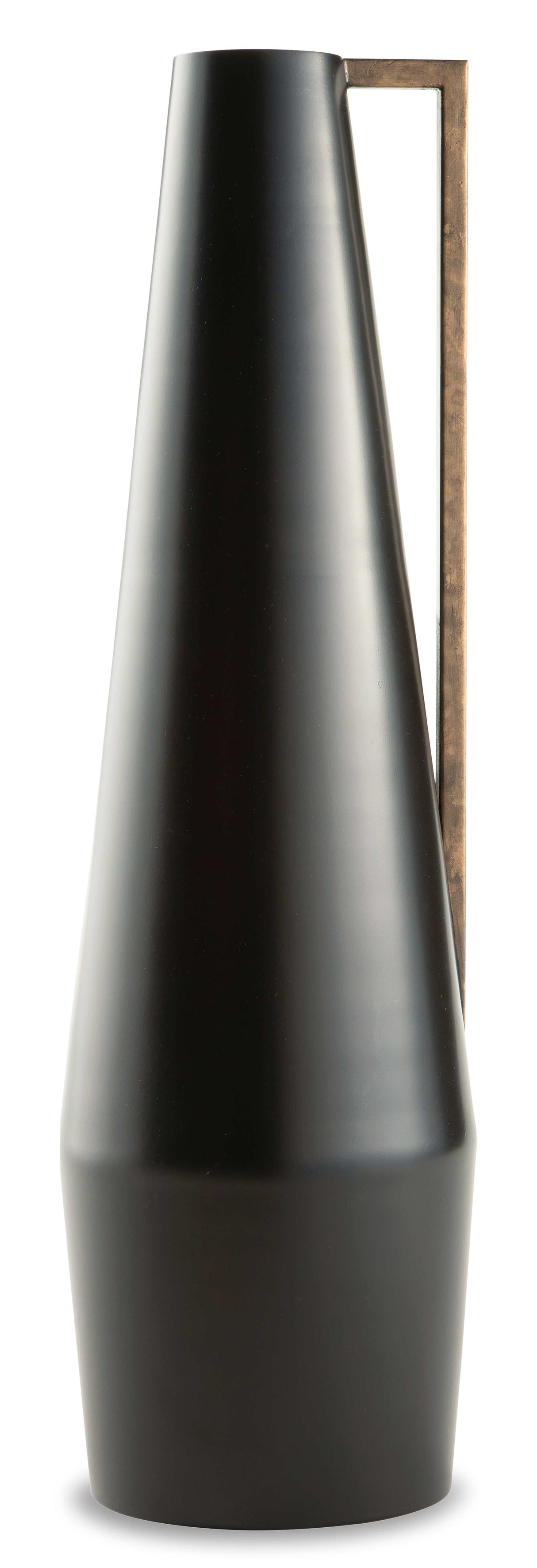 Pouderbell Black/Gold Finish Vase - Ornate Home