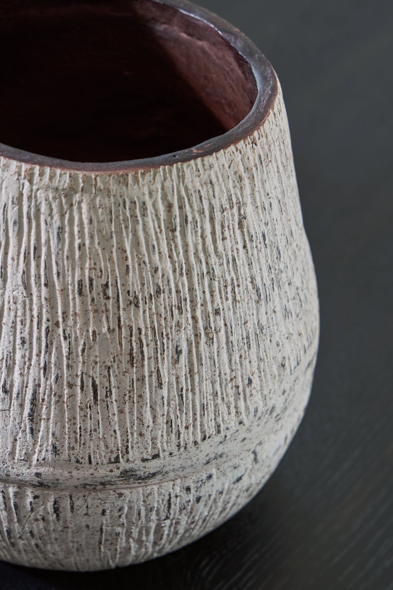 Claymount Distressed Brown Vase - Ornate Home