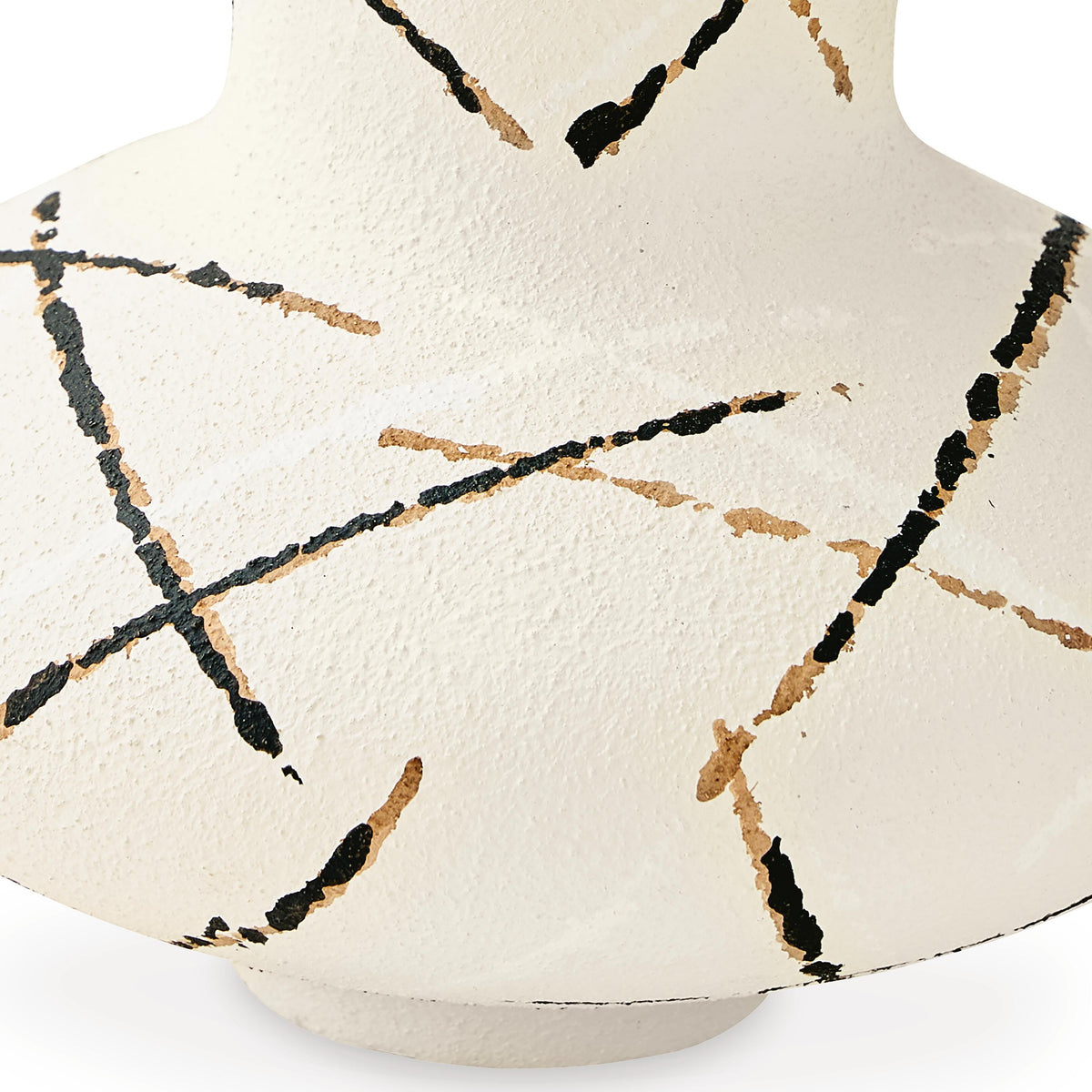 Brockford Cream/Black/Brown Vase (Online Special Price)
