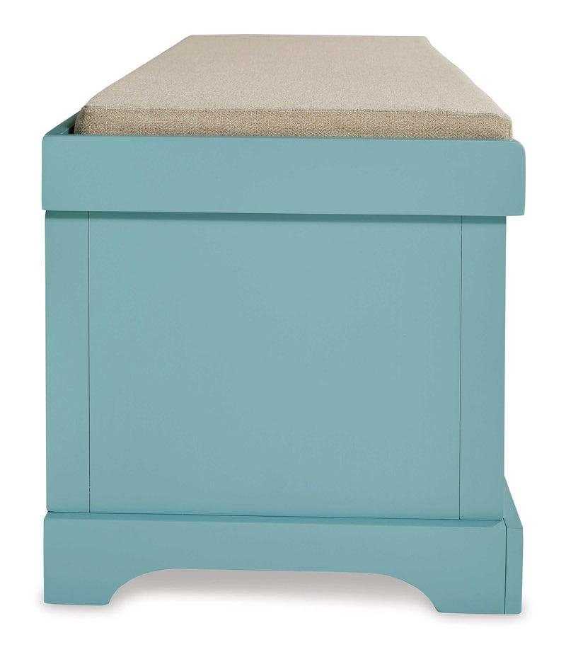 Dowdy Teal Storage Bench - Ornate Home
