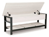 Rhyson White Storage Bench - Ornate Home