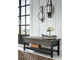 Rhyson Brown Storage Bench - Ornate Home