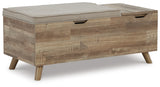 Gerdanet Beige/Brown Storage Bench - Ornate Home