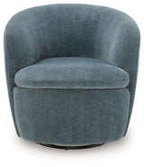 Leemont Mist Swivel Accent Chair