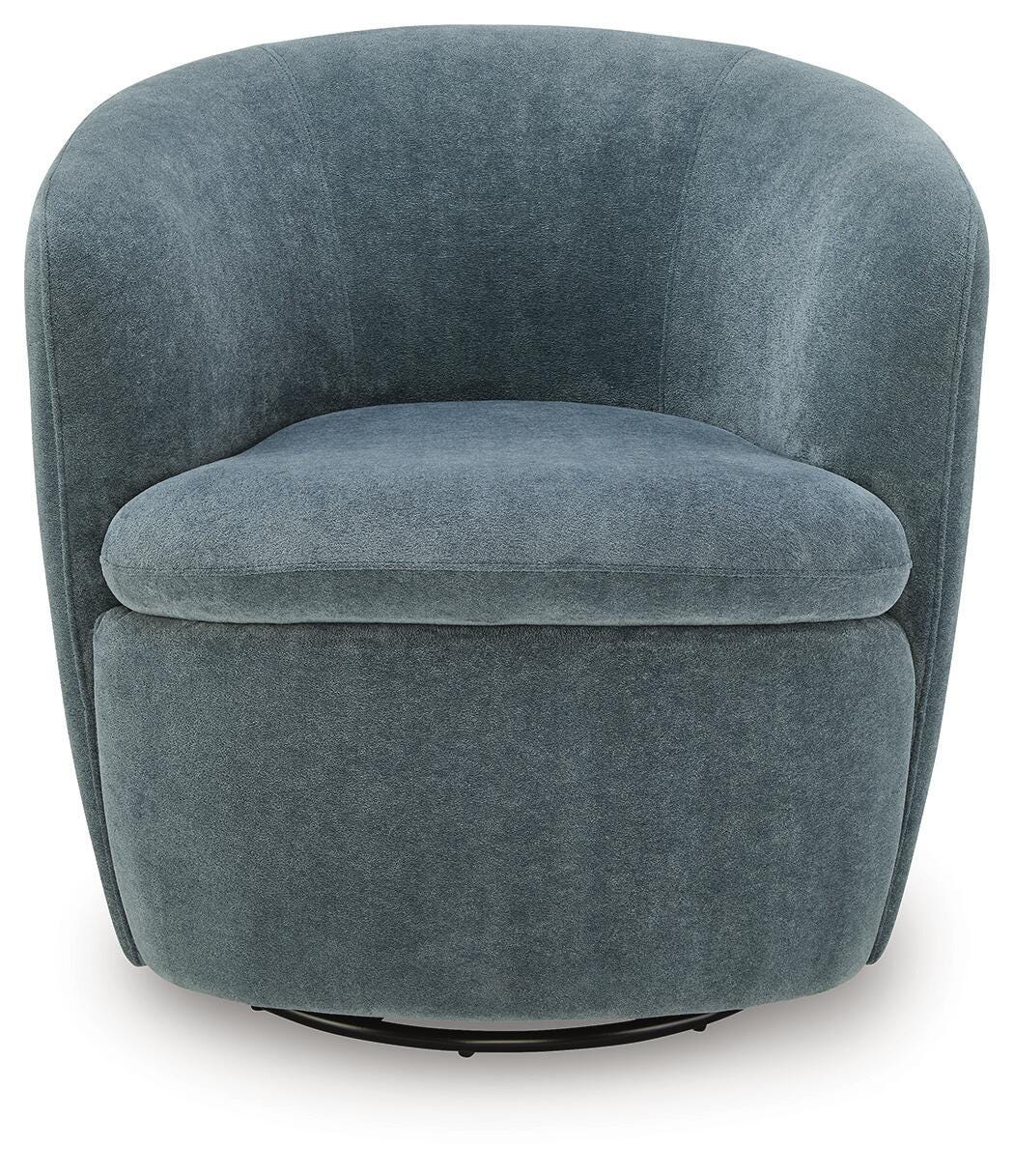 Leemont Mist Swivel Accent Chair