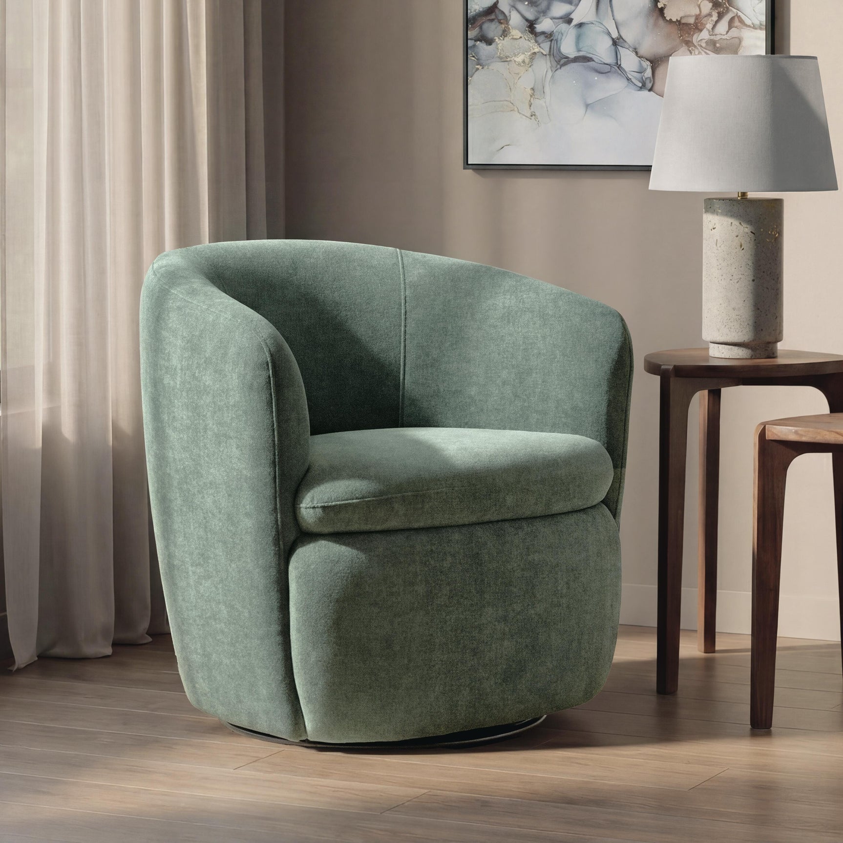 Leemont Juniper Swivel Accent Chair
