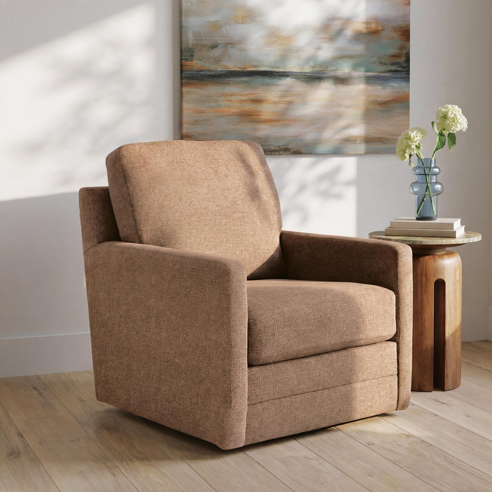 Dishford Cinnamon Swivel Accent Chair (Online Special Price)