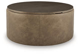 Bethanstone Warm Brown Storage Ottoman