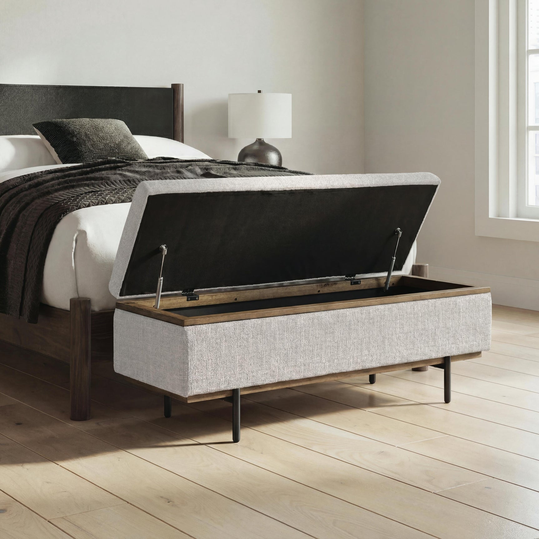 Dettaford Next-Gen Nuvella Stone Storage Bench (Online Special Price)