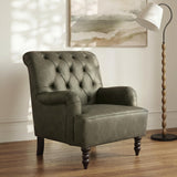 Tartonelle Green Accent Chair