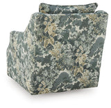 Gubbins Blue/Green/Yellow Swivel Accent Chair (Online Special Price)