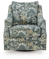 Gubbins Blue/Green/Yellow Swivel Accent Chair (Online Special Price)