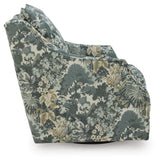Gubbins Blue/Green/Yellow Swivel Accent Chair (Online Special Price)