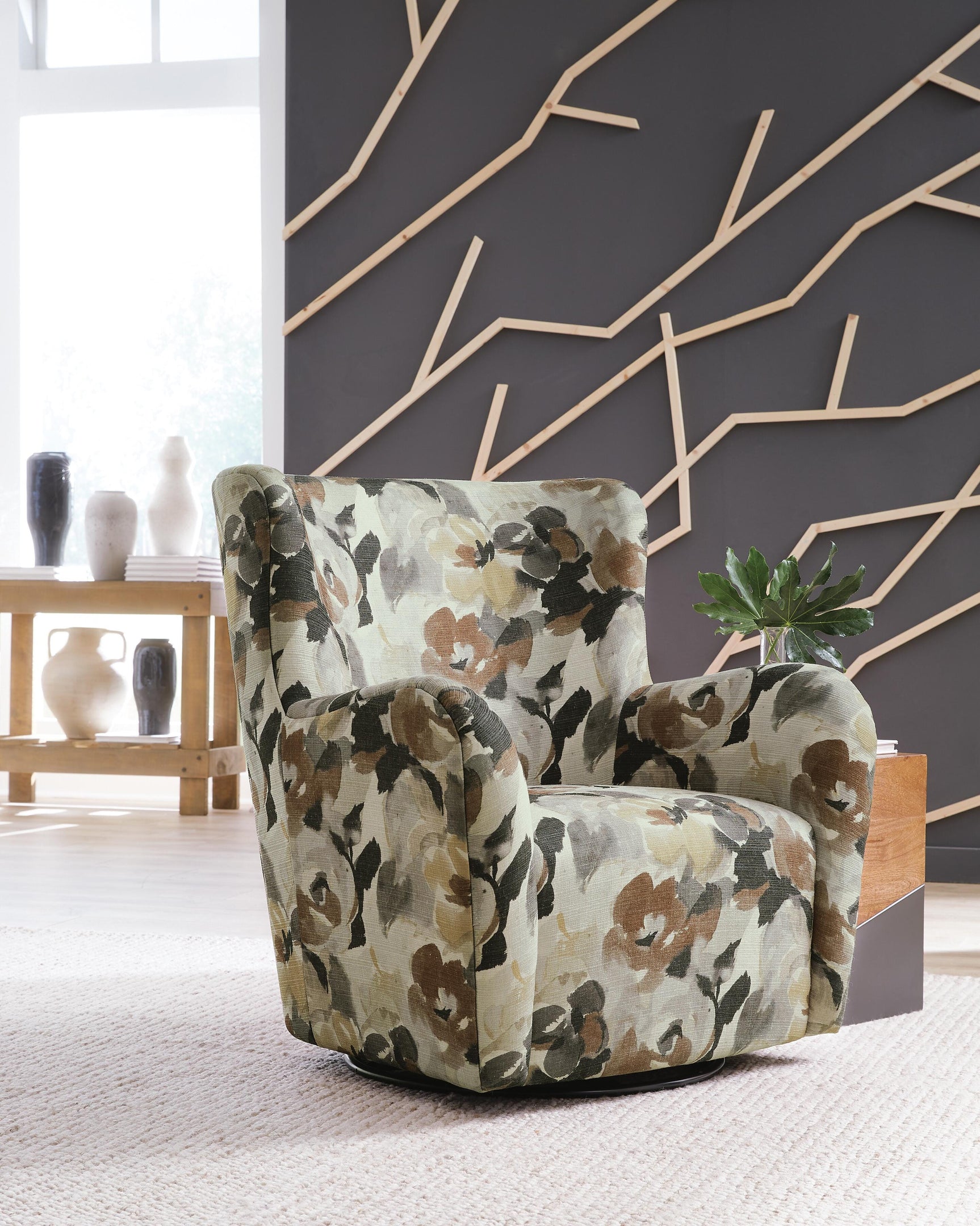 Rowenburg Multi Swivel Glider Accent Chair (Online Special Price)