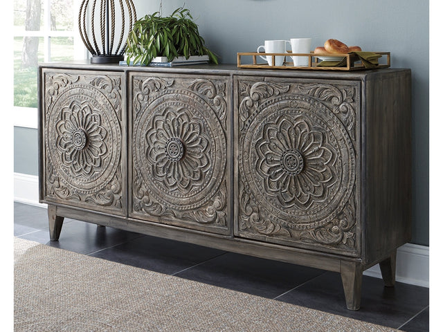 Fair Ridge Dark Brown Accent Cabinet - Ornate Home