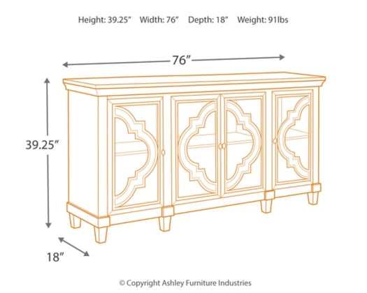 (Online Special Price) Fossil Ridge Gray Accent Cabinet - Ornate Home