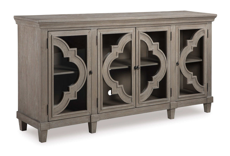 (Online Special Price) Fossil Ridge Gray Accent Cabinet - Ornate Home