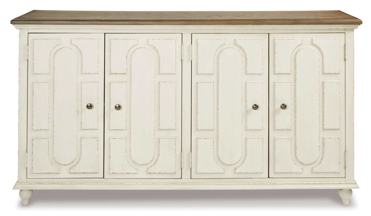 (Online Special Price) Roranville Antique White Accent Cabinet - Ornate Home