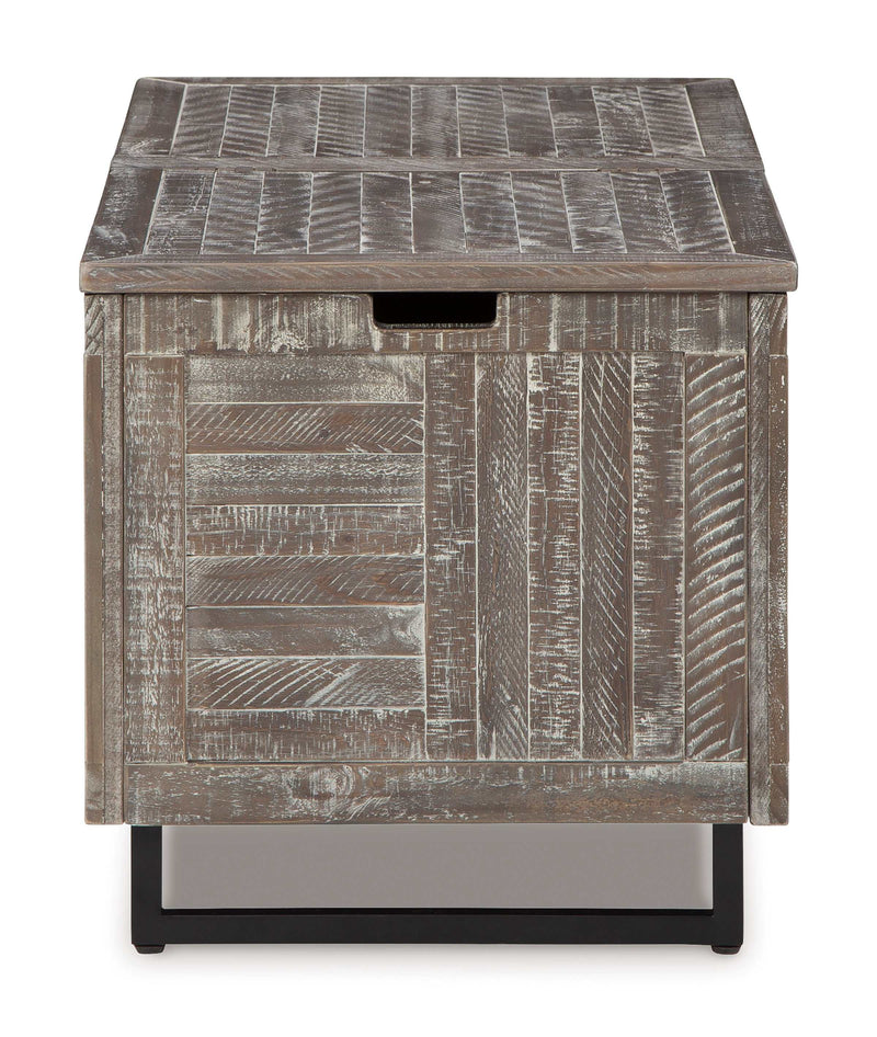 Coltport Distressed Gray Storage Trunk - Ornate Home
