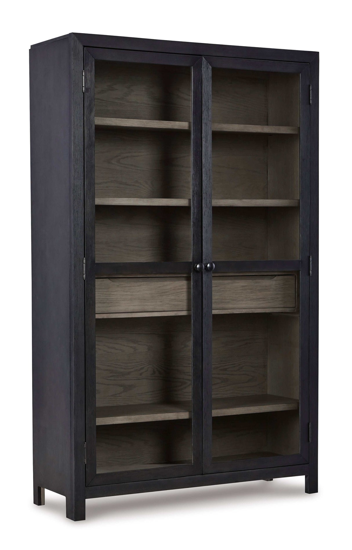 (Online Special Price) Lenston Black/Gray Tall Accent Cabinet - Ornate Home