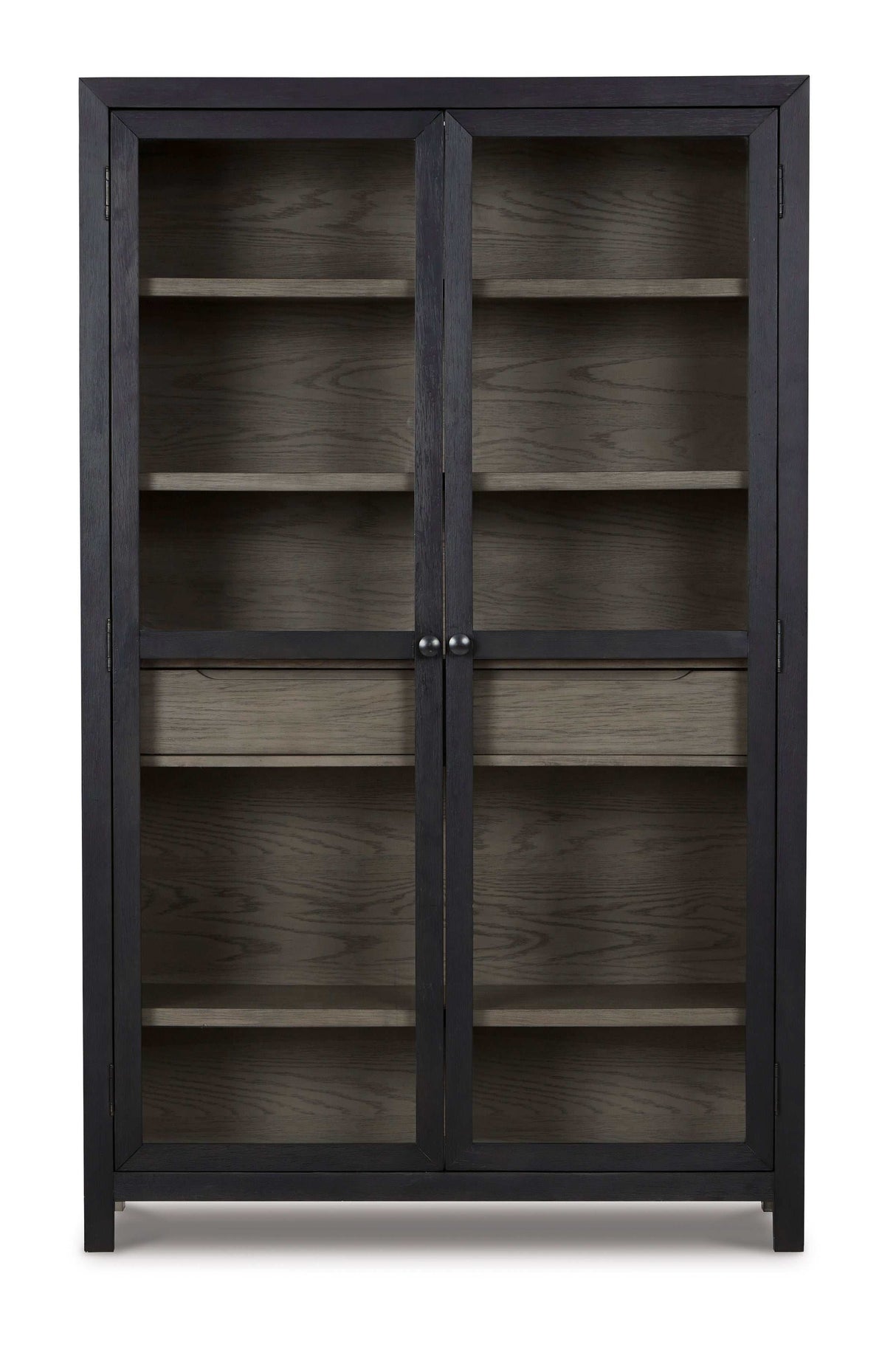 Lenston Black/Gray Tall Accent Cabinet - Ornate Home