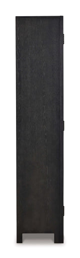 Lenston Black/Gray Tall Accent Cabinet - Ornate Home