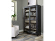 Lenston Black/Gray Tall Accent Cabinet - Ornate Home