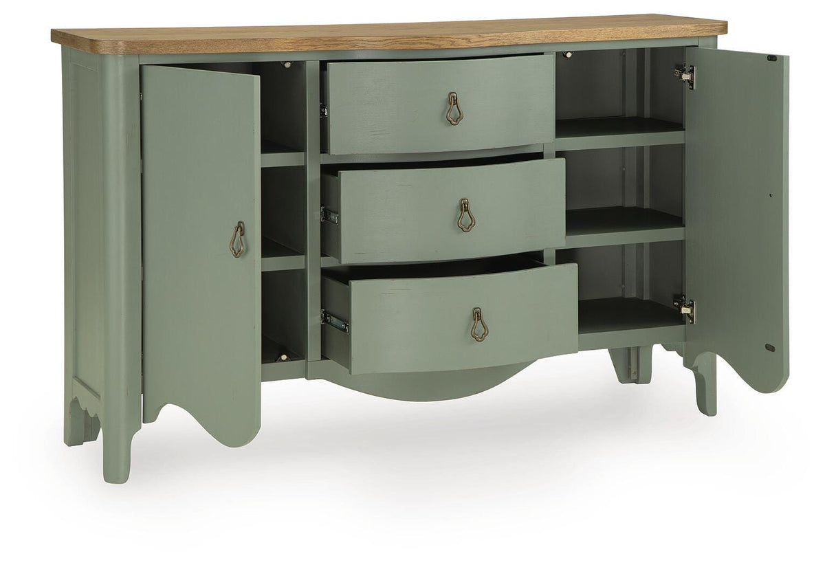 Actonville Antique Green Accent Cabinet (Online Special Price)