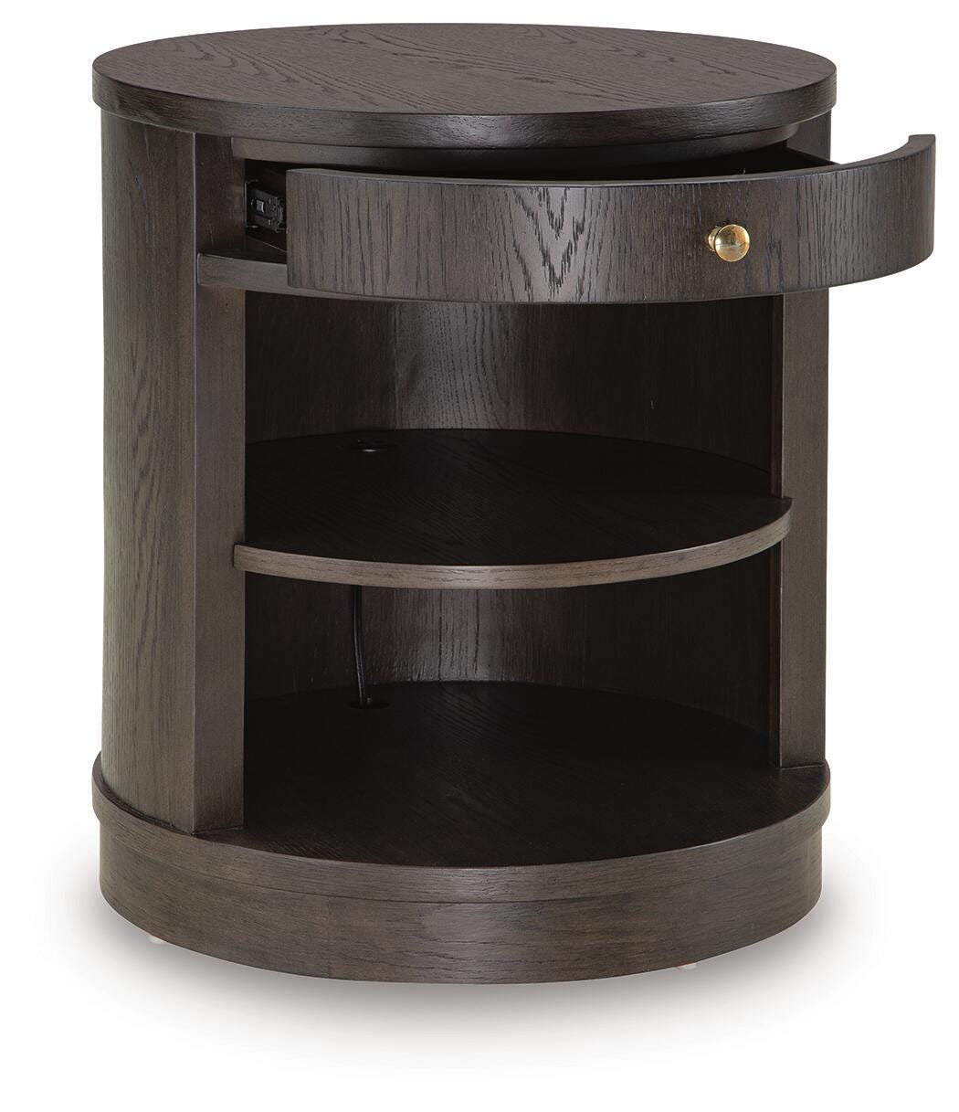 Leighmour Dark Brown Accent Table (Online Special Price)