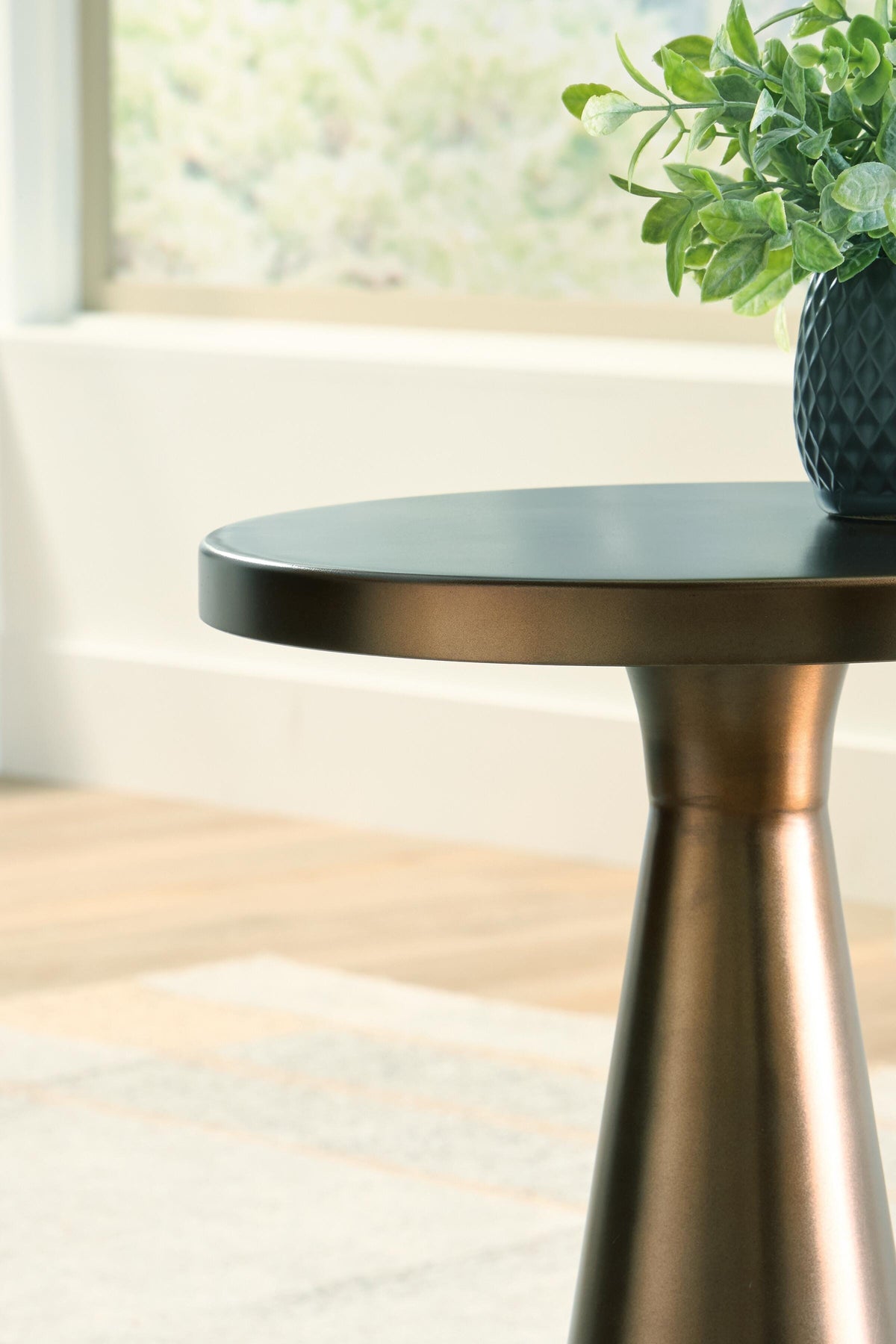Budington Light Bronze Finish Accent Table