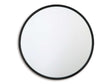 Brocky Black Round Accent Mirror - Ornate Home