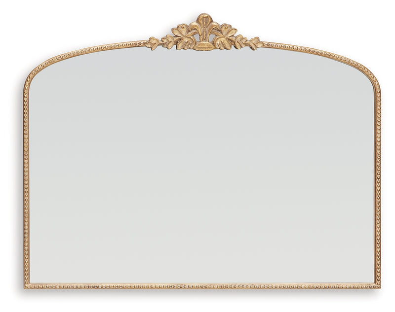 Tellora Gold Finish Accent Mirror - Ornate Home