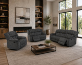 Midway Pewter Fabric Reclining Sofa