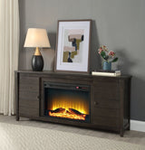 Yenge Dark Walnut Fireplace