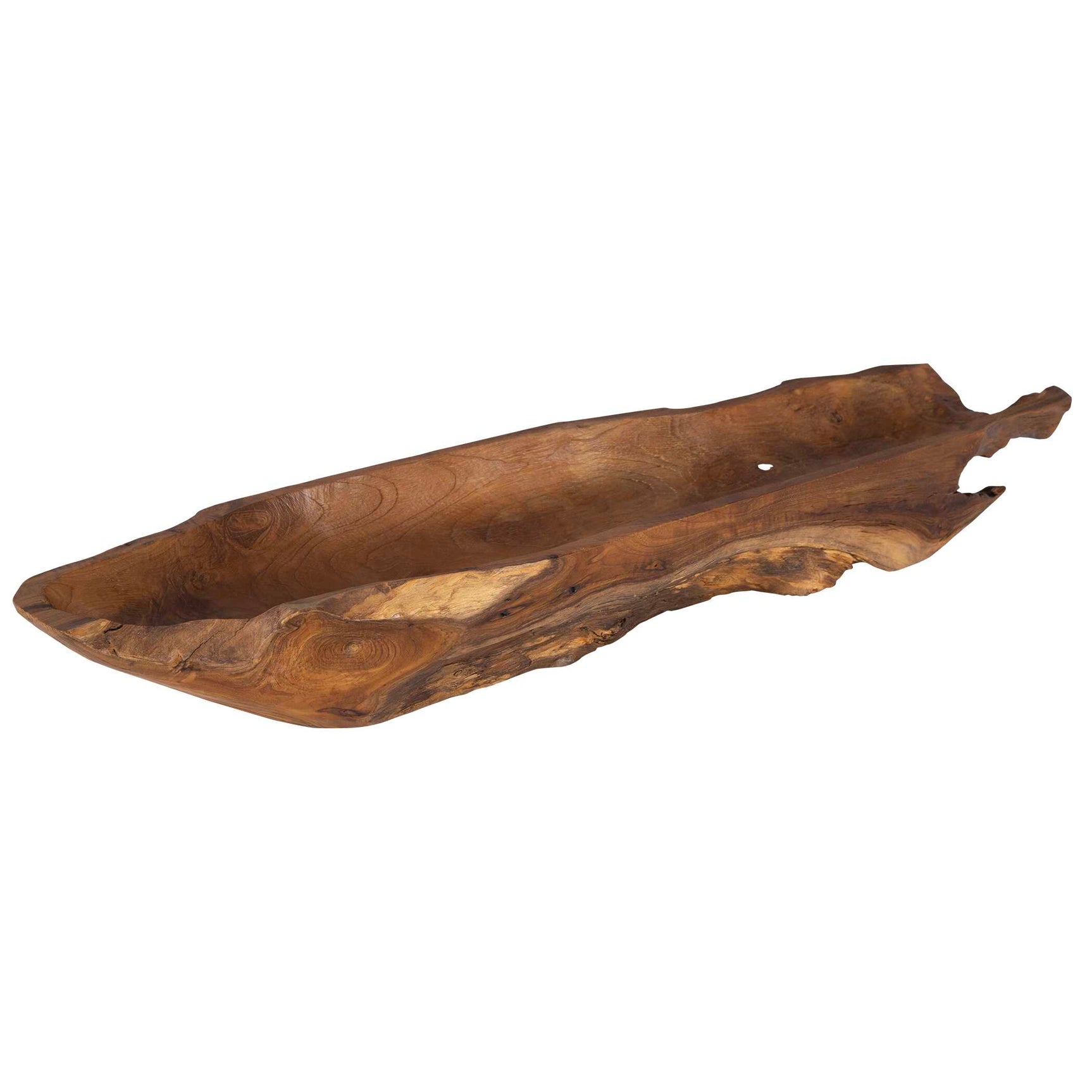 Teak Brown/Woodtone Leaf Bowl